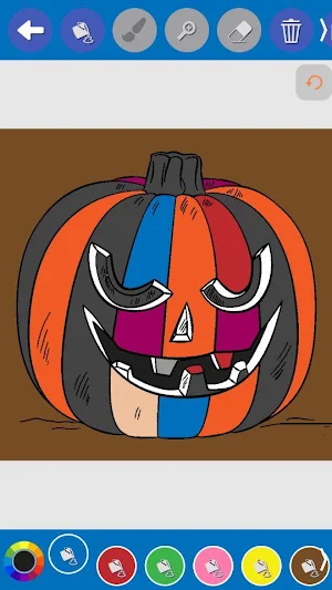 Halloween games free coloring - pumpkin coloring Screenshot 2