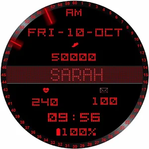 Animated Name Watch Face SARAH Screenshot 3
