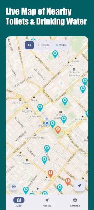 Oasis: Find Toilets & Water Screenshot 0