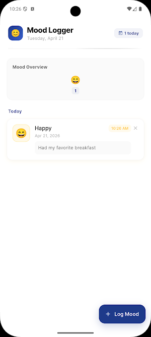 Daily Mood Emoji Logger screenshot 3