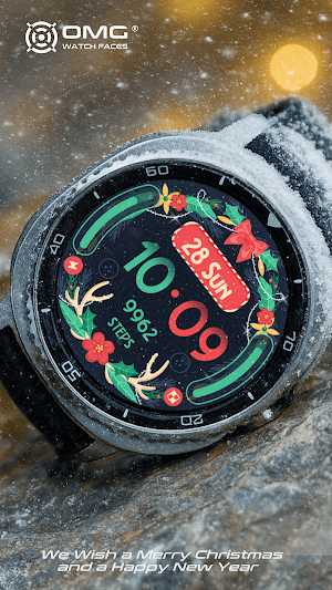 Christmas Wreath - Watch Face Screenshot 3
