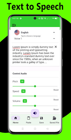 Text to Speech : Text to voice Screenshot 0