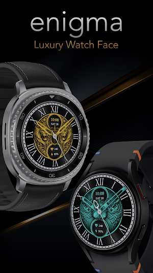 Enigma: Luxury Gold watch face Screenshot 0