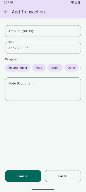 Quiet Budget Planner Screenshot 2