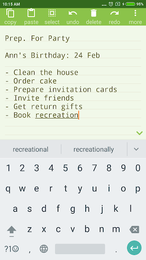 NOTEPAD Simple AdFree Screenshot 1