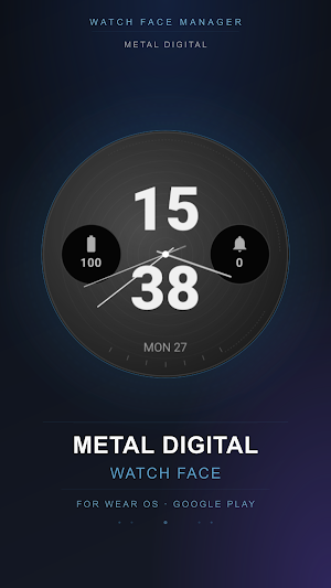Metal Digital Watch Face Screenshot 3