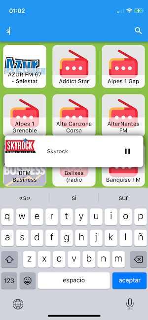 French Radio Stream Screenshot 2