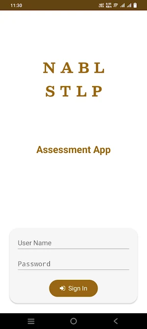 NABL STLP Assessment App Screenshot 1