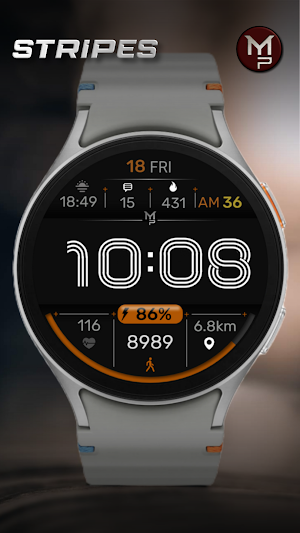 STRIPES - Digital watch face Screenshot 0