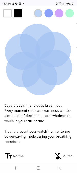Deep Breath Watch Face Screenshot 1
