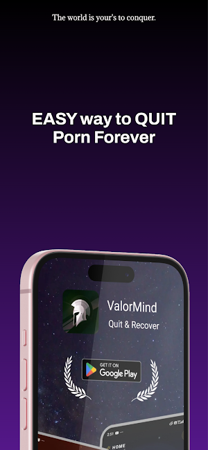 ValorMind: Quit Porn & Recover Screenshot 0