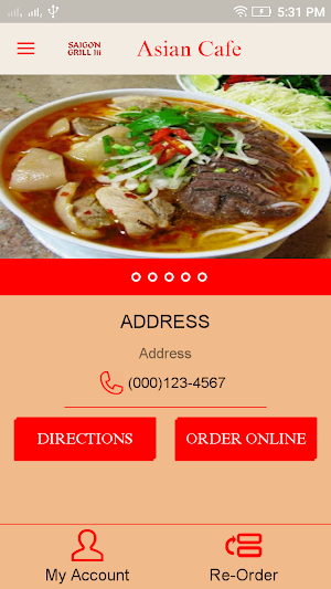 Saigon Grill Asian Cafe Screenshot 1