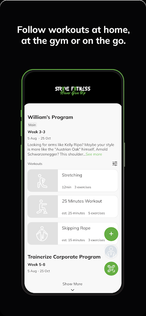 Strive 11 Fitness Screenshot 2