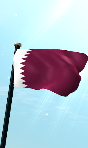 Qatar Flag 3D Live Wallpaper Screenshot 0