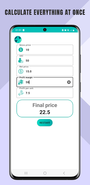 Profit Margin Calculator Screenshot 2