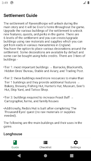 Guide and Checklist - AC Valhalla Screenshot 1