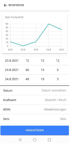 GymTracker Screenshot 3