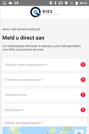 KIES procurement services Screenshot 2