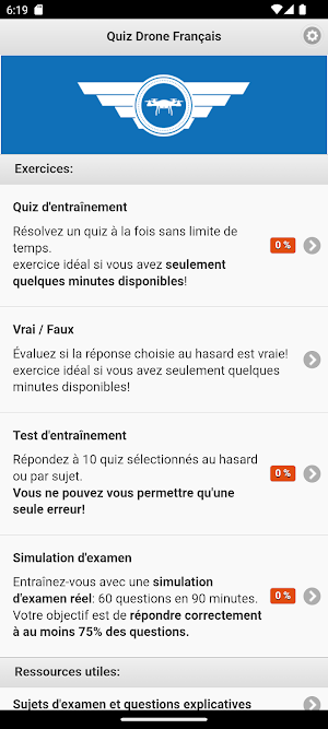Quiz Drone Français Screenshot 0