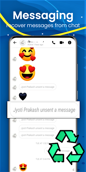 Recover deleted messages : WA Screenshot 3