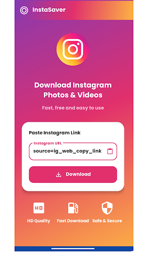 InstaSaver, Download Videos Screenshot 0