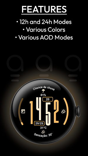 AD Stretched (2) - Watch Face Screenshot 3