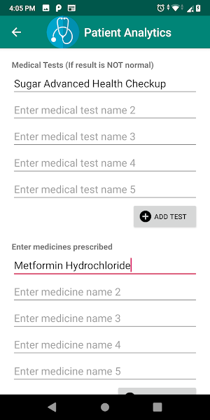 Patient Analytics Screenshot 1