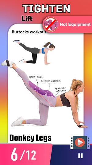 buttocks workout in home Screenshot 3