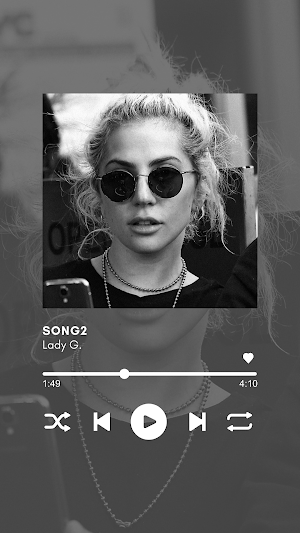 Lady Gaga Music Player Screenshot 1