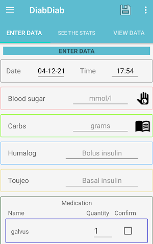Diabetes manager Screenshot 2