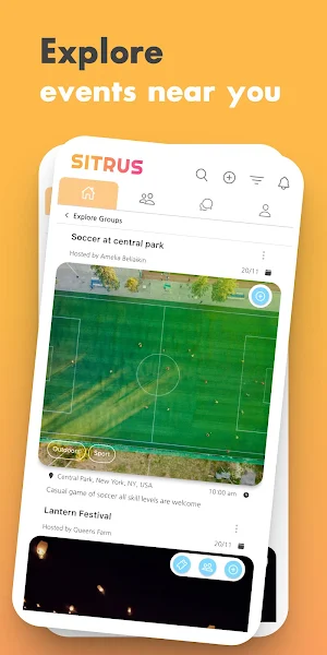 Sitrus Meets – Groups & Events Screenshot 1