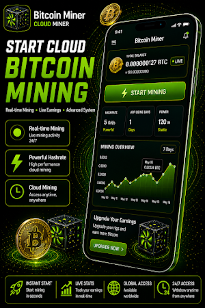 Bitcoin Miner Cloud Miner Screenshot 0