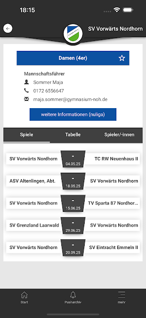 SV Vorwärts Nordhorn Screenshot 2
