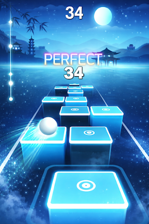 Montagem Miau Tiles Dance Game Screenshot 1
