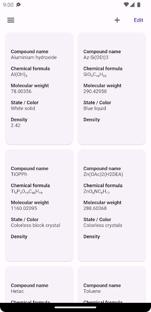 Chemical memo Screenshot 0