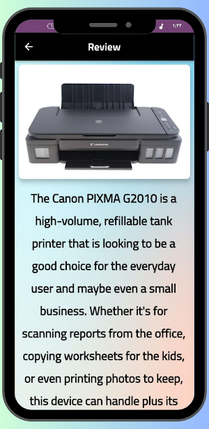 Canon G2010 Guide Screenshot 2