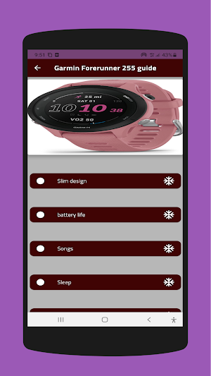 Garmin Forerunner 255 guide Screenshot 2