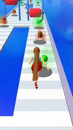 Long Hair Runner Challenge 3D Screenshot 3