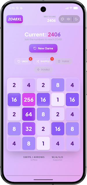 2048 XL Powerup Edition 2026 Screenshot 2