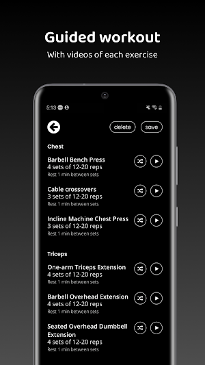 Tony's Gym Workout Screenshot 2