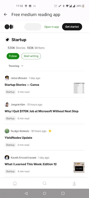 Articles for medium client Screenshot 1