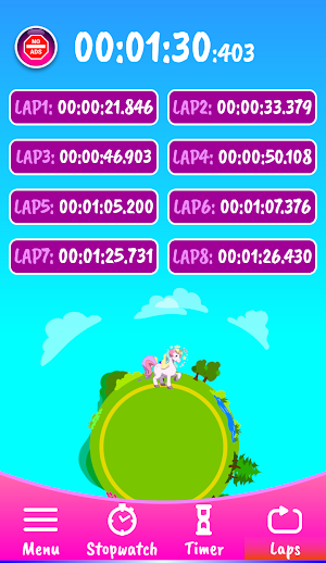Unicorn Stopwatch & Timer Screenshot 3