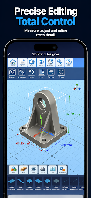 3D Print Designer CAD STL Screenshot 2