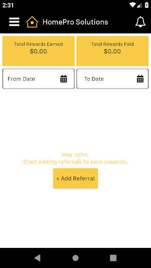 HomePro Solutions Screenshot 1