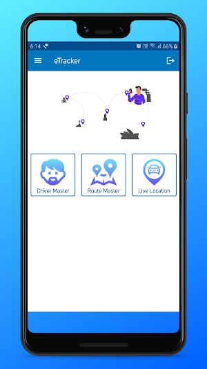 e-Tracker - Online Bus Tracking App Screenshot 2