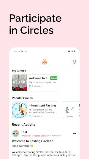 Fasting Circles Screenshot 2