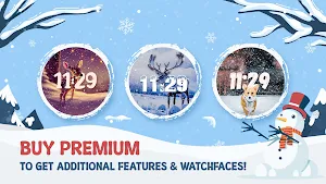 Animated Snowfall Watch faces Screenshot 3