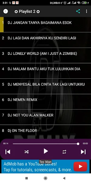 Dj Oh sayang ngana ini offline Screenshot 3