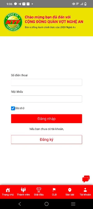 Tennis Bắc Miền Trung Screenshot 0