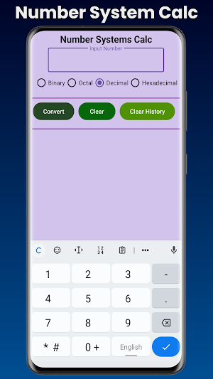 Number Systems Calc Screenshot 0